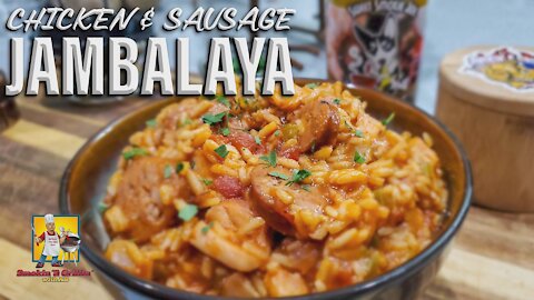Prepare Chicken and Sausage Jambalaya