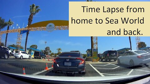 Time Lapse to SeaWorld and back