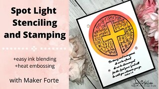 Spotlight Stenciling and Stamping