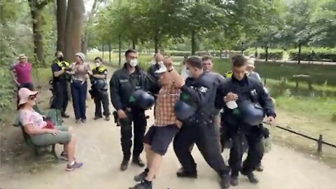 Corona-Proteste: Die Berlin Polizei räumt den Tiergarten.