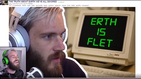 PewDiePie mentions the Earth is Flat . . . sort of - Mark Sargent ✅