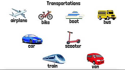 Easy English Transportation Vocabulary for Beginner ESL Students!