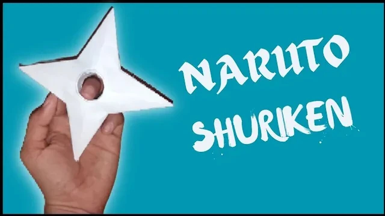 MAKING NARUTO SHURIKEN FROM PAPER - ( How To Make a Paper Ninja Star ) 