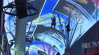 Fremont Street honors the late Aretha Franklin