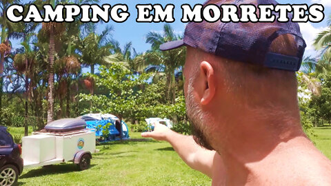 Acampando em Morretes/PR - Chegada ao camping