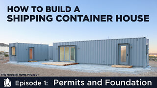 Building a Shipping Container Home | EP01Permits and Foundation Design