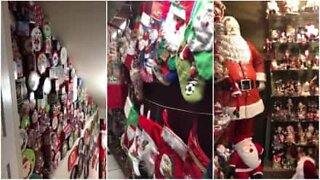 Colecionador reúne cerca de 4000 imagens do Papai Noel