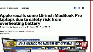 Apple recalls MacBook Pro laptops due to overheating battery