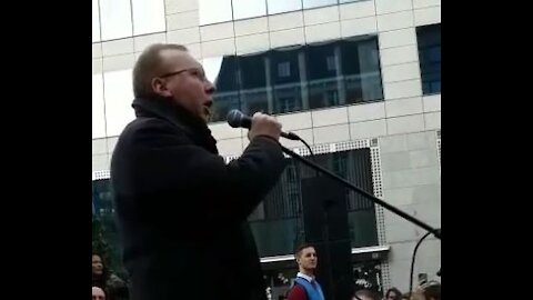 Discours d'Alain Escada à la manifestation de Bruxelles contre la dictature sanitaire