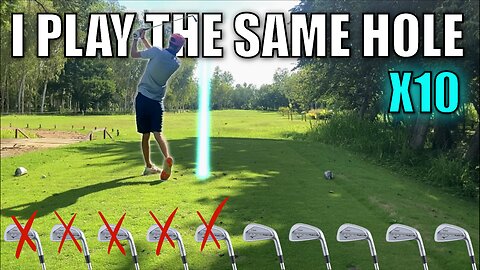 Playing the SAME GOLF HOLE 10 times in a row!