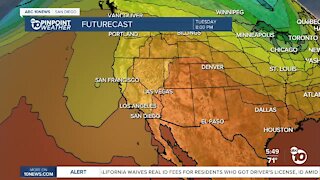 ABC 10News Pinpoint Weather for Mon. June 21, 2021