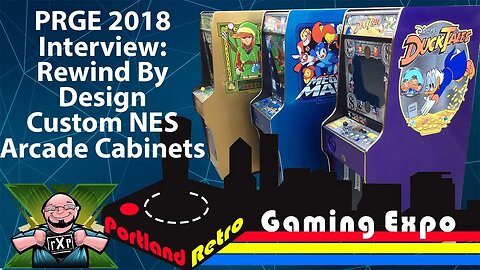 MEGA MAN! ZELDA! DUCKTALES! New 8-Bit Inspired Arcade Cabinets From Rewind by Design at PRGE 2018!