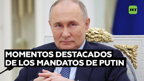 Putin lidera el conteo en las elecciones y RT recuerda los momentos clave de sus mandatos