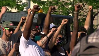 Crowds gather to celebrate Juneteenth
