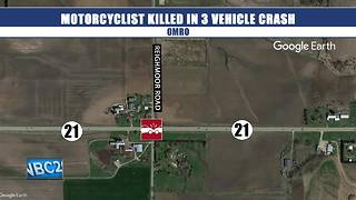 Deputies: Three-vehicle crash kills motorcyclist