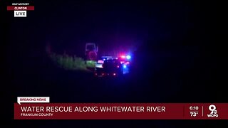 Water rescue along Whitewater River