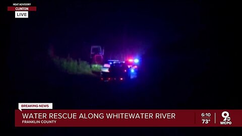 Water rescue along Whitewater River