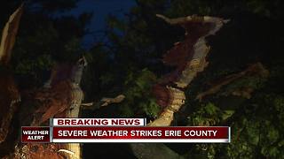 Severe weather strikes Erie County