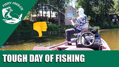 We all have fishing days like this. Delaware bass fishing.