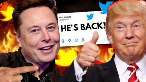Elon Musk REVERSES Trump Twitter Ban! ‘Morally Wrong and Flat Out Stupid’!!!