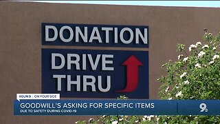 Goodwill seeking specific donations during this time