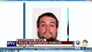 Port St. Lucie police investigate homicide on SW Palm Drive