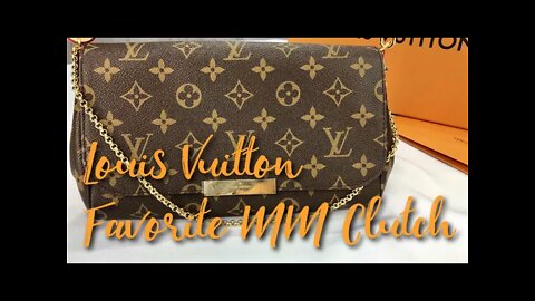 Louis Vuitton Favorite MM Canvas Clutch