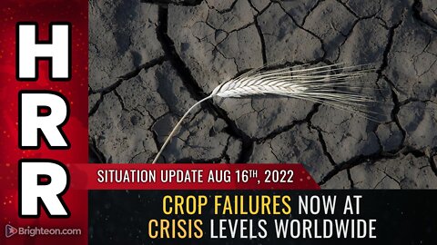 Situation Update, Aug 16, 2022 - Crop failures now at CRISIS LEVELS worldwide