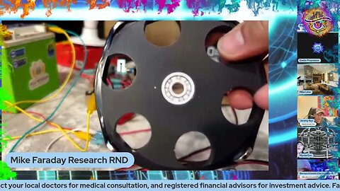 Faraday Research Dc Motor & Jeremiah's Bagel coil #RealScience 44 Live clip 2 ft Alien Scientist