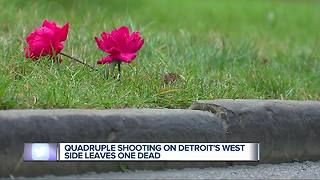 Quadruple shooting on Detroit's West Side leaves one dead