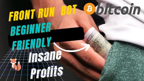 FRONT RUN BOT Insane Profits BEGINNER FRIENDLY