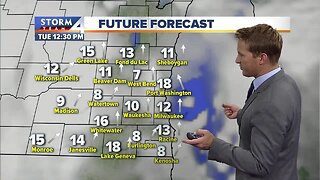 Chance of hit-and-miss showers Tuesday