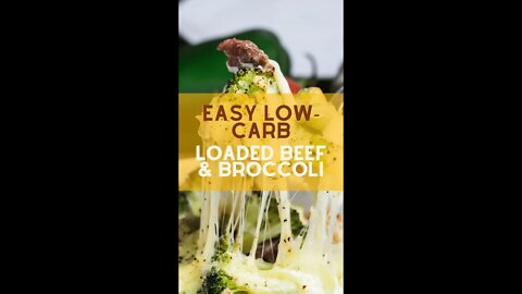 Try this Delicious & EZ Loaded Beef & Broccoli. #shorts #R3 #Lowcarb