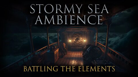 Rider On The Storm | 9 Hours On The Ocean Battling The Storm Ambience