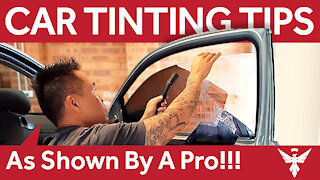 How To Tint Your Car Windows - Tips Shown By A Pro!!