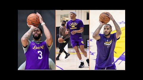 LeBron, Westbrook and Melo Lakers training together for Lakers 2022 championship