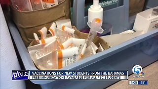 Vaccinations for new students from the Bahamas