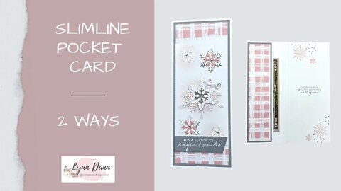 Slimline Card Ideas for Money Holders - Perfect for the Holidays!