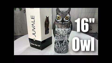 16" Life-like Plastic Great Horned Owl by Juvale Protects Gardens Review