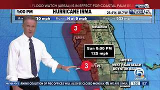 1pm Hurricane Irma update: 9/10/17