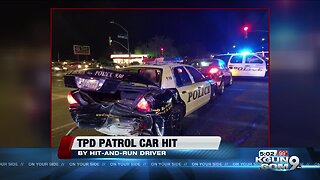 TPD patrol car struck