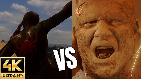 Spider-Man 2 vs Sandman Fight Cutscenes 4K Ultra HD