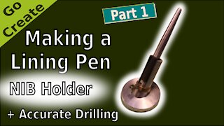 Making a Lining Pen Pt.1 (for model making) - Nib Holder + Accurate Drilling