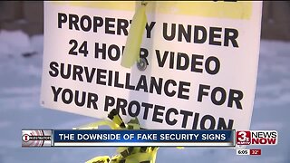 The downside of fake security signs