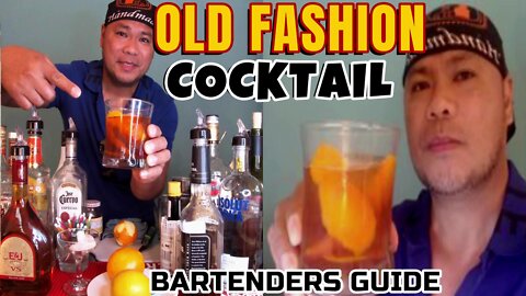 How to make OLD FASHION Cocktail Recipe/History & Tutorial/Best Cocktails/Bartender/Mixologist