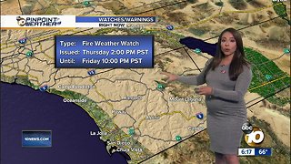 10News Pinpoint Weather with Meteorologist Angelica Campos