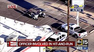 Phoenix PD officer hit by driver that then fled the scene Monday