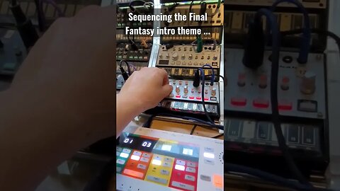 sequencing the final fantasy intro on the Keystep/Korg volca bass