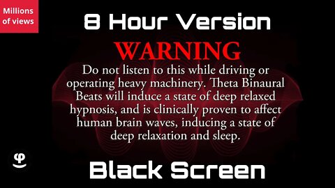 Deep Sleep | Root Chakra | Binaural Beats | Black Screen | 432Hz
