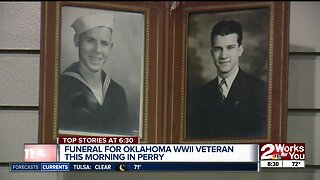 Funeral for Oklahoma WWII Veteran this morning in perry